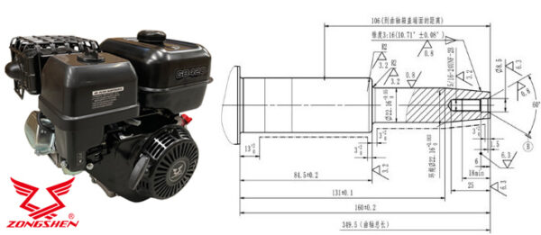 Zongshen GB420 420cc 13,0 HP Variklis – Naudojimas Elektriniuose Generatoriuose