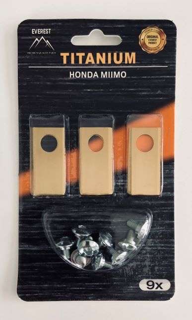 Roboto žoliapjovės peiliukai Honda Titanas – rinkinys 9 vnt.