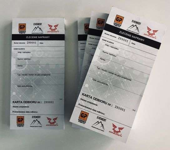 Serviso remonto kortelė 100vnt