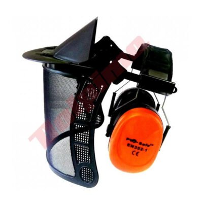 Veido skydelis su ausų apsauga ir tinkleliu