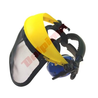 Veido skydelis su ausų apsauga ir tinkleliu