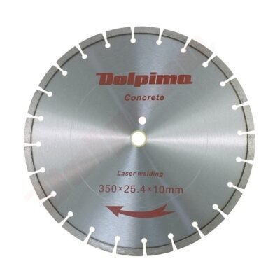 Deimantinis diskas betonui, lazeriu privirinti segmentai, 350×25,4/20MM 10×3,2MM