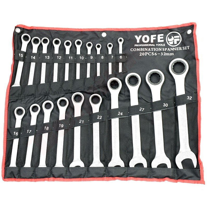 Raktas Komplektas 20 vnt RATCHET COMBINATION