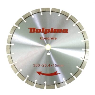 Deimantinis diskas betonui, lazeriu privirinti segmentai, 350×25,4/20MM 15×3,2MM