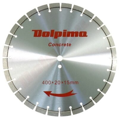 Deimantinis diskas betonui, lazeriu privirinti segmentai, 400x20MM 15×3,6MM