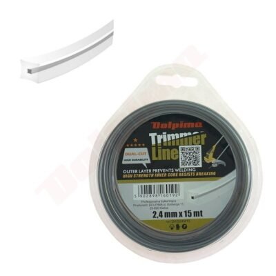 Trimerio valas DUAL-CUT SQUARE 2,4MM/ 15M