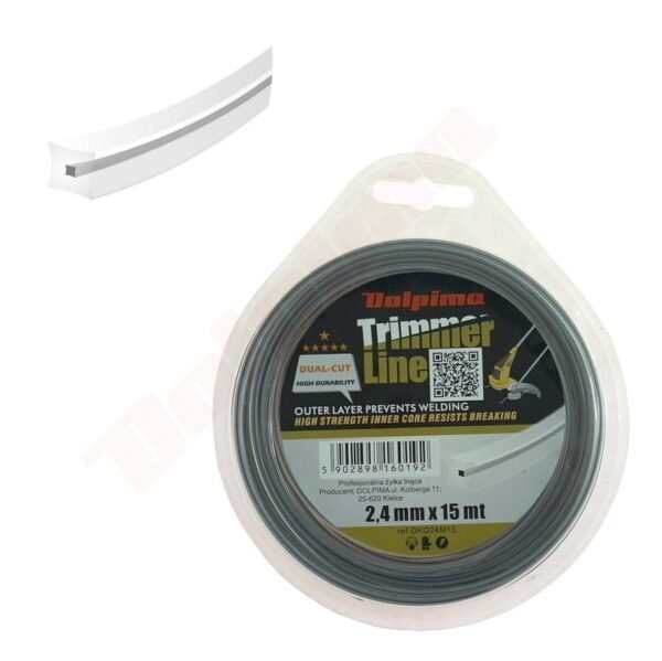 Trimerio valas DUAL-CUT SQUARE 2,4MM/ 15M