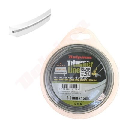 Trimerio valas DUAL-CUT SQUARE 3,0MM/ 15M