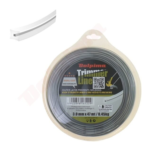 Trimerio valas DUAL-CUT SQUARE 3,0MM/ 47M
