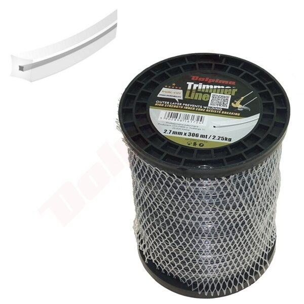 Trimerio valas DUAL-CUT SQUARE 2,7MM/306M
