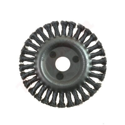 Metalinis vielinis šepetys diskass STRAIGHT 150MM 25,4MM