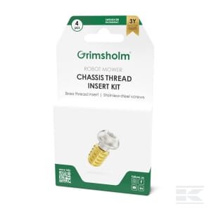 Robotų vejapjovių rėmo srieginių įdėklų komplektas, 4 vnt.