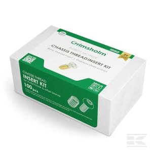 Robotų vejapjovių rėmo srieginių įdėklų komplektas, 100 vnt.