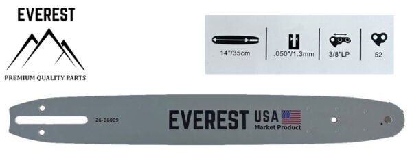 Pjovimo juosta 14" / 35 cm, 3/8LP, 1.3 mm, 52 narelių EVEREST
