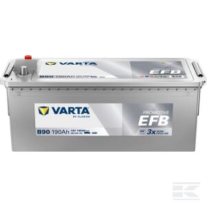 Akumuliatorius 12V 190Ah 1050A B90 VARTA Dynamic EFB 690500105