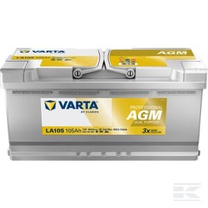 Akumuliatorius 12V 105Ah 950A LA105 VARTA Professional Dual Purpose AGM 840105095