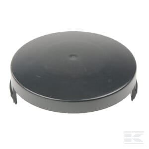 Juodas ritės dangtelis