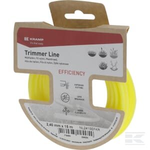 Trimerio valas Ø2.4x15m apvalus geltonas Kramp Efficiency