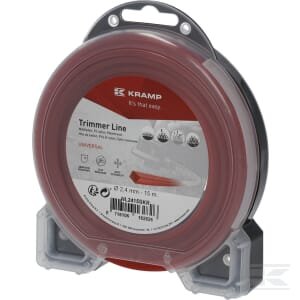 Trimerio valas Ø2.4mm 15m kvadratinis raudonas Kramp
