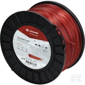 Trimerio valas Ø2.4mm 207m kvadratinis raudonas Kramp