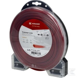 Trimerio valas Ø2.4mm 69m kvadratinis raudonas Kramp