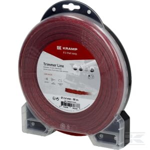 Trimerio valas Ø2.4mm 88m, suktas tylus, raudonas, Kramp