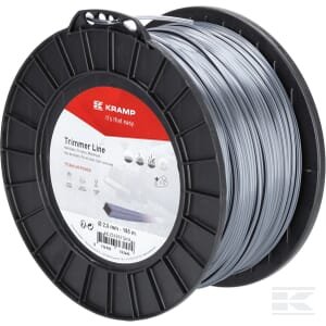 Trimerio valas 2,5 mm 185 m kvadratinis Titanium Power pilkas Kramp – NL25185TSKR