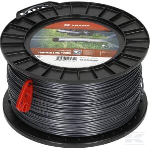 Trimerio valas 2,5 mm 236 m apvalus Titanium Power pilkas Kramp – NL25236TRKR