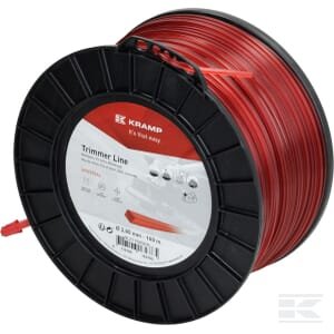 Trimerio valas Ø2.65mm 169m kvadratinis raudonas Kramp