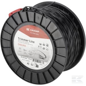 Trimerio valas Ø2.7x173m, ovalinis suktas, juodas, Kramp Endura