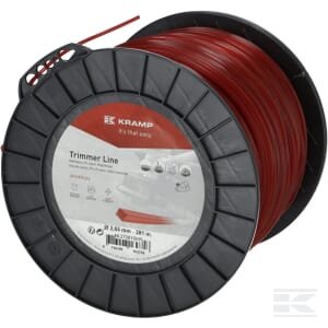 Trimerio valas Ø2.65mm 281m kvadratinis raudonas Kramp