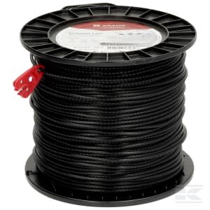 Trimerio valas 3 mm 195 m kvadratinis Nylsaw juodas Kramp – NL30195NKR