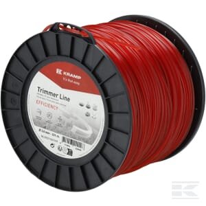 Trimerio valas Ø3mm 221m kvadratinis raudonas Kramp Efficiency
