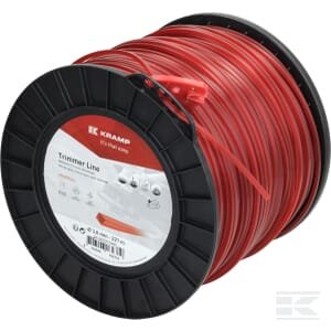 Trimerio valas Ø3.0mm 221m kvadratinis raudonas Kramp