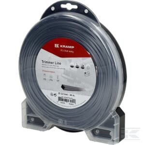 Trimmer line diameter 3mm 44m kvadratinis Titanium Power grey Kramp NL3044TSKR