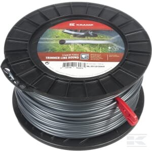Trimerio valas 3,5 mm 120 m apvalus Titanium Power pilkas Kramp – NL35120TRKR