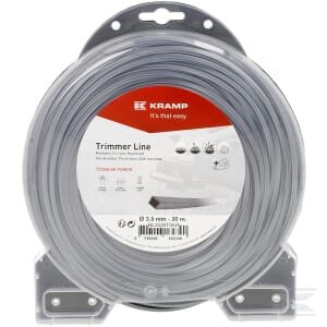 Trimerio valas 3,5 mm 30 m kvadratinis Titanium Power pilkas Kramp – NL3530TSKR