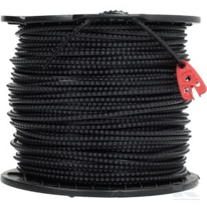 Trimerio valas 4 mm 110 m kvadratinis Nylsaw juodas Kramp – NL40110NKR