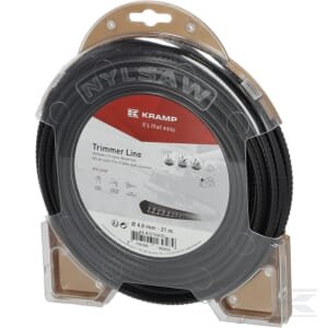 Trimerio valas 4 mm 21 m kvadratinis Nylsaw juodas Kramp – NL4021NKR