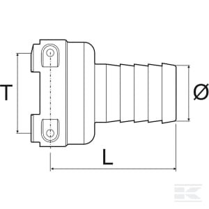 Adapteris T5M/1" "Banjo" 279154