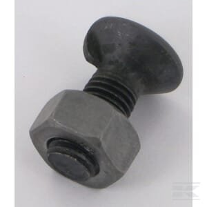 Plūgo varžtas ir veržlė M11x30, 1 antgalis DIN604 kl. 8.8 11301N