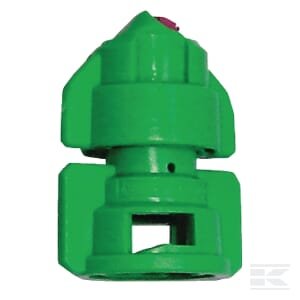 Oro įpurškimo dvigubo ventiliatoriaus antgalis TDHS 110° 015 žalia keramika Agrotop TDHS110015