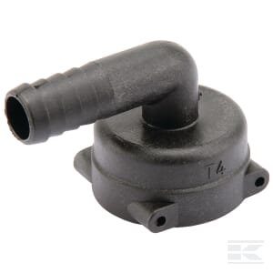 Žarnos jungtis 90° 16mm su vidine jungtimi T4 1190416