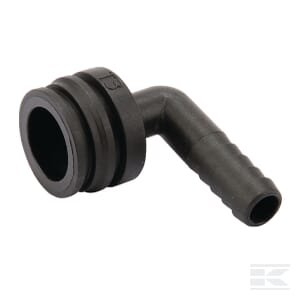 Žarnos jungtis 90° 16 mm su išorine jungtimi T3 1191316