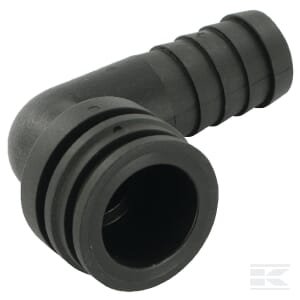 Žarnos jungtis 90° 25 mm su išorine jungtimi T3 1191325