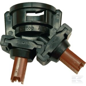 Dvigubas antgalio dangtelis, bajonetas, SW8, juodas 12824