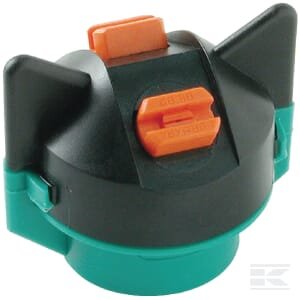 Dvigubas antgalio dangtelis, bajonetas, SW8, juodas, su tarpine, Hypro 152607TC