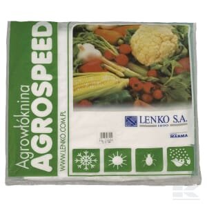 Agrospeed balta neaustinė agroplėvelė, 17 g, 1,6 x 5 m 1569005010