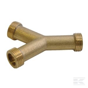 Y formos MMM 1/2" BSP žalvaris 6120