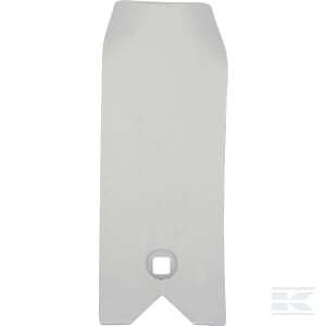 Deflektoriaus plokštė 240x100mm grūdinta, lenkta, 1 skylė, tinka Unia 1738050070N